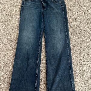 Silver Jeans Avery Trouser Women's Dark Indigo Wide-Leg Jeans